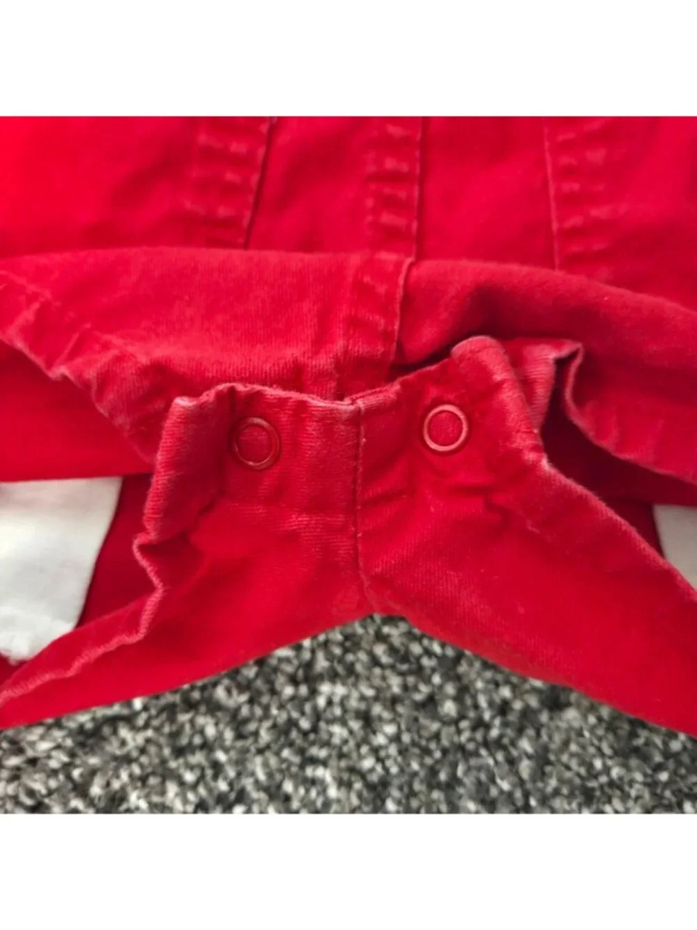Vintage 1970s OshKosh B'gosh Red Vestbak Short Overalls 18M USA Paper Tag